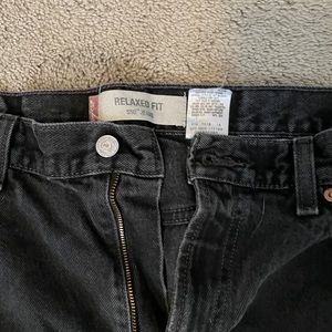 Levi 550 vintage stone wash black used size 36x30 good condition relaxed fit